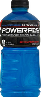 POWERADE Sports Drink Electrolyte Enhanced Blue Raspberry Cherry - 32 Fl. Oz. - Image 2