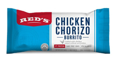 Reds Burrito Chicken Chorizo Egg & Three Cheese - 5 Oz