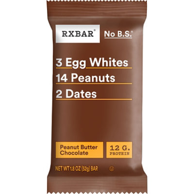 RXBAR Protein Bar 12g Protein Peanut Butter Chocolate - 1.83 Oz