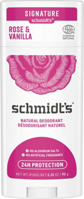 Schmidts Deodorant Rose + Vanilla - 3.25 Oz - Image 2