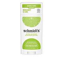Schmidts Deodorant Bergamot + Lime - 3.25 Oz