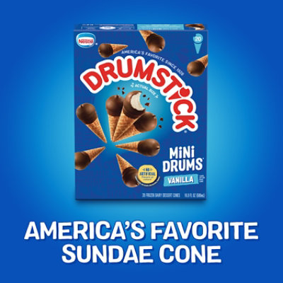 Drumstick Mini Drums Vanilla Sundae Cones - 20 Count - Image 3