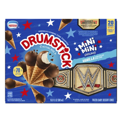 Drumstick Mini Drums Vanilla Sundae Cones - 20 Count - Image 2