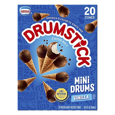 Nestle Drumstick Mini Cones Vanilla - 16.9 Fl. Oz.