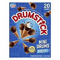 Drumstick Mini Drums Vanilla Sundae Cones - 20 Count - Image 1