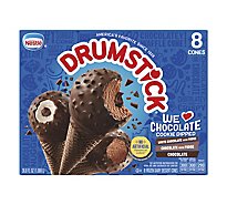 Drumstick We Love Chocolate Cookie Dipped Ice Cream Cone Variety Pack - 36.8 Fl. Oz.