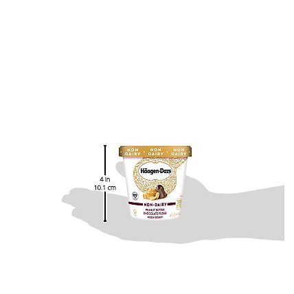 Haagen-Dazs Non-Dairy Peanut Butter Chocolate Fudge Ice Cream - 14 Fl. Oz. - Image 5