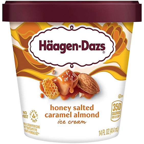 Haagen-Dazs Honey Salted Caramel Almond - 14 Fl. Oz.