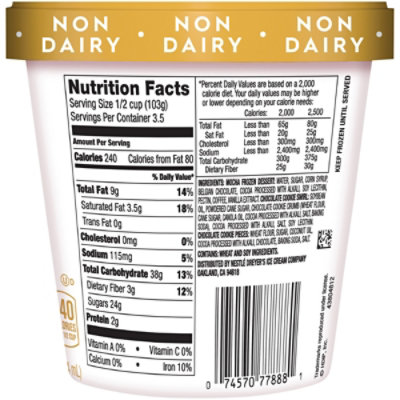 Haagen-Dazs Non Dairy Ice Cream Mocha Co - 14 Fl. Oz. - Image 2