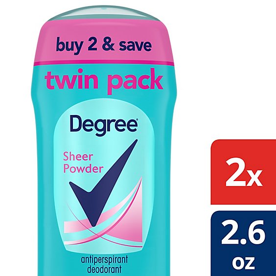 Degree Sheer Powder Antiperspirant Deodorant - 2.6 Oz