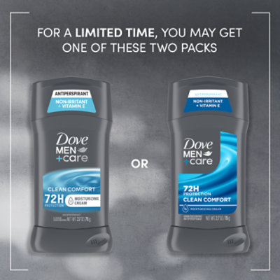 Dove Men+Care Antiperspirant Deodorant Clean Comfort - 2.7 Oz - Image 5