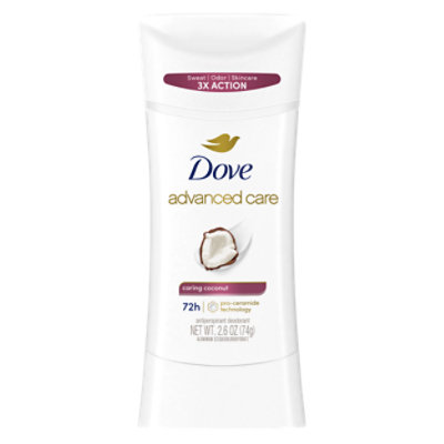 Dove Advanced Care Antiperspirant Deodorant Stick Caring Coconut - 2.6 Oz - Image 1