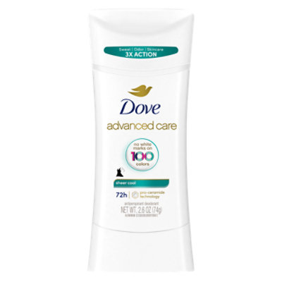 Dove Advanced Care Antiperspirant Deodorant Stick 48h Sheer Cool - 2.6 Oz - Image 1