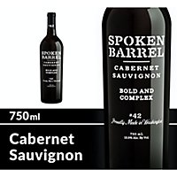 Spoken Barrel Cabernet Sauvignon Red Wine - 750 Ml - Image 1