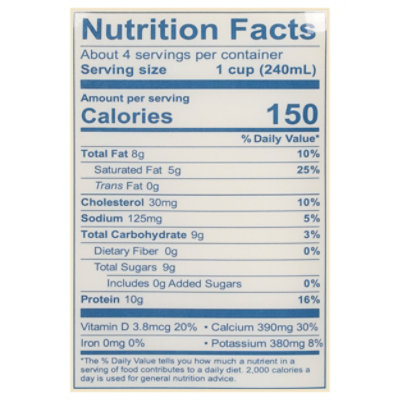 Lifeway Kefir Drink Cultured Milk Smoothie Probiotic Lowfat Plain Unsweetened - 8 Fl. Oz. - Image 3
