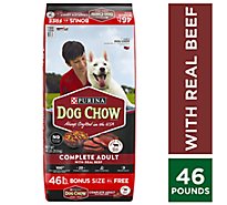 Dog Chow Dog Food Dry Complete Real Beef - 46 Lb