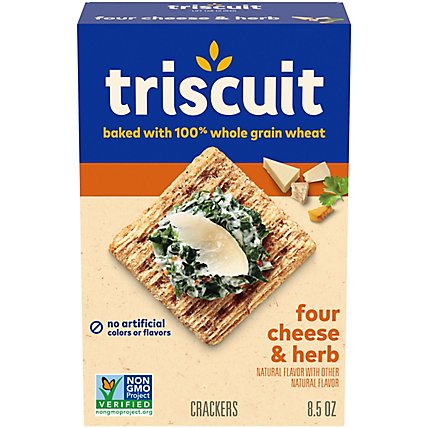 Triscuit Crackers Wheat Whole Grain Four Cheese & Herb - 8.5 Oz - Image 2
