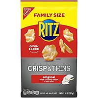 RITZ Crisp And Thins Original With Creamy Onion And Sea Salt Chips Family Size - 10 Oz - Image 3