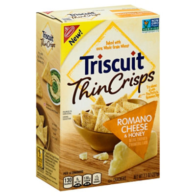 Triscuit Thin Crisp Romano Cheese N Honey - 7.1 Oz