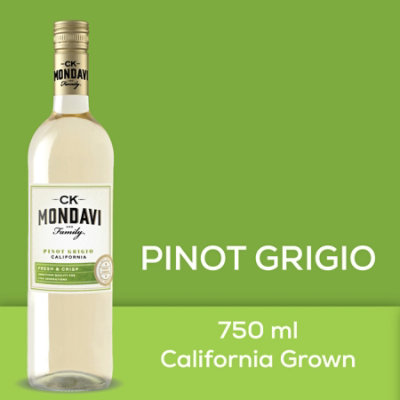 CK Mondavi Wine Pinot Grigio California - 750 Ml - Image 1