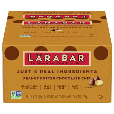Larabar Fruit & Nut Food Bar Peanut Butter Chocolate Chip - 16-1.6 Oz