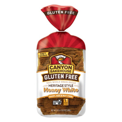 Canyon Bakehouse Heritage Style Honey White Gluten Free Bread Large-Sliced Frozen Loaf - 24 Oz