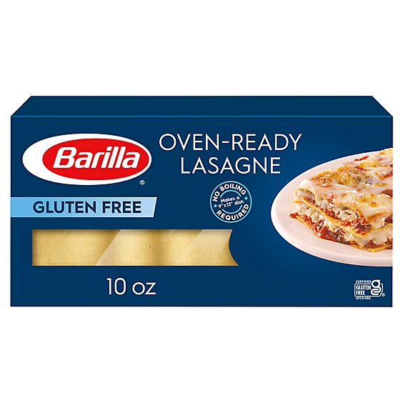 Barilla Pasta Lasagne Oven-Ready Gluten Free Box - 10 Oz
