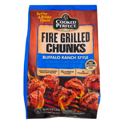 Cooked Perfect Chicken Chunks Premium Fire Grilled Buffalo Ranch - 22 Oz - Image 2