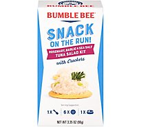 Bumble Bee Snack On The Run with Crackers Tuna Salad Rosemary Garlic & Sea Salt - 3.35 Oz