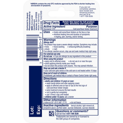 Abreva Cold Sore Treatment Fever Blister - 0.07 Oz - Image 6