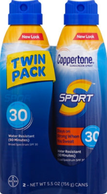 Coppertone Sport 2pk Spf30 - 2-5.5 Fl. Oz. - Image 1