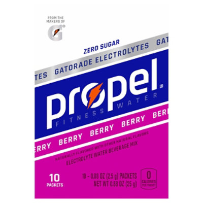 Propel Water Beverage Mix With Electrolytes Berry - 10-0.08 Oz - Image 1