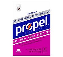 Propel Water Beverage Mix With Electrolytes Berry - 10-0.08 Oz