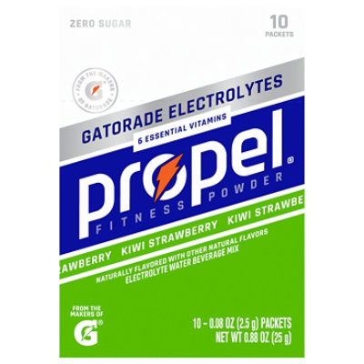 Propel Water Beverage Mix With Electrolytes Kiwi Strawberry - 10-0.08 Oz