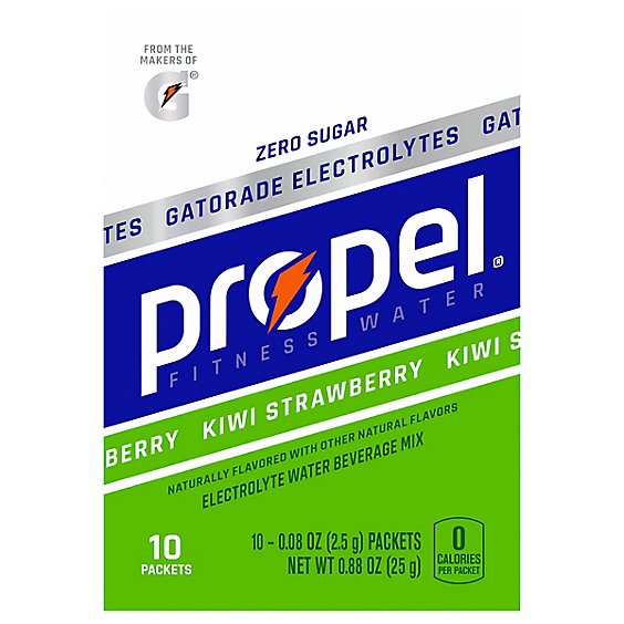 Propel Water Beverage Mix With Electrolytes Kiwi Strawberry - 10-0.08 Oz