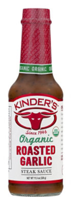 Kinders Organic Sauce Steak Roasted Garlic - 11.5 Oz