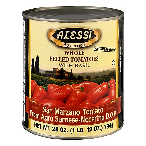 Alessi Whole Peeled Tomatoes - 28 Oz