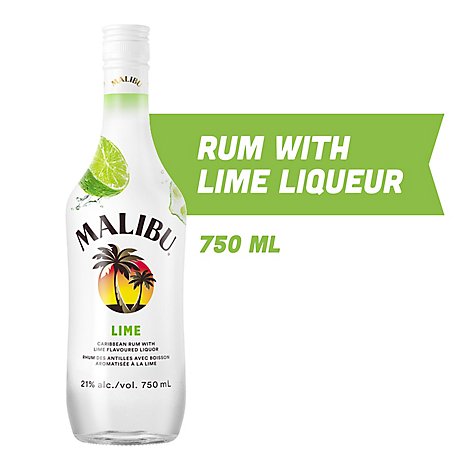 Malibu Lime Rum 42 Proof - 750 Ml