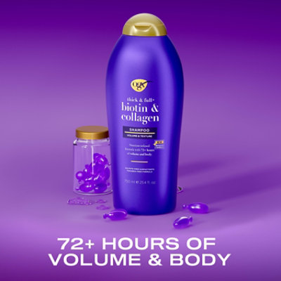 OGX Salon Size Thick & Full + Biotin & Collagen Shampoo - 25.4 Fl. Oz. - Image 3