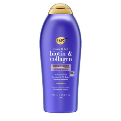 OGX Thick & Full Plus Biotin & Collagen Volumizing Conditioner - 25.4 Fl. Oz.