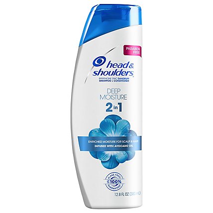 Head & Shoulders Deep Moisture Paraben Free 2in1 Dandruff Shampoo and Conditioner - 12.8 Fl. Oz. - Image 3