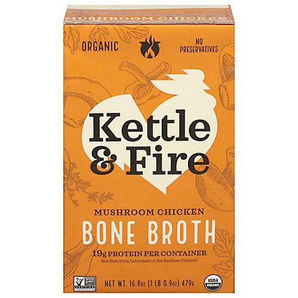 Kettle & Fire Bone Broth Mushroom Chicken - 16.2 Fl. Oz. - Image 3