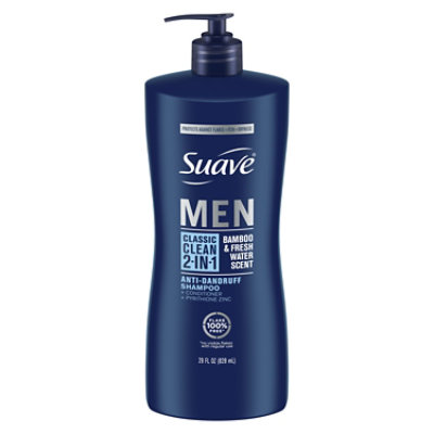 Suave Professionals Men Shampoo & Conditioner 2 In 1 Anti Dandruff Classic Clean - 28 Fl. Oz. - Image 2