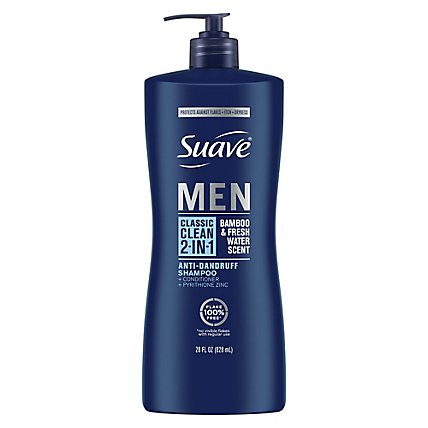 Suave Professionals Men Shampoo & Conditioner 2 In 1 Anti Dandruff Classic Clean - 28 Fl. Oz. - Image 1
