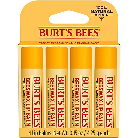 Burts Bees Original 4 Pack - 4-.15 Oz