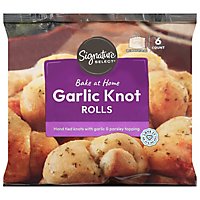 Signature Select Garlic Knots Hand Tied Bake In Bag - 7.8 Oz - Image 1