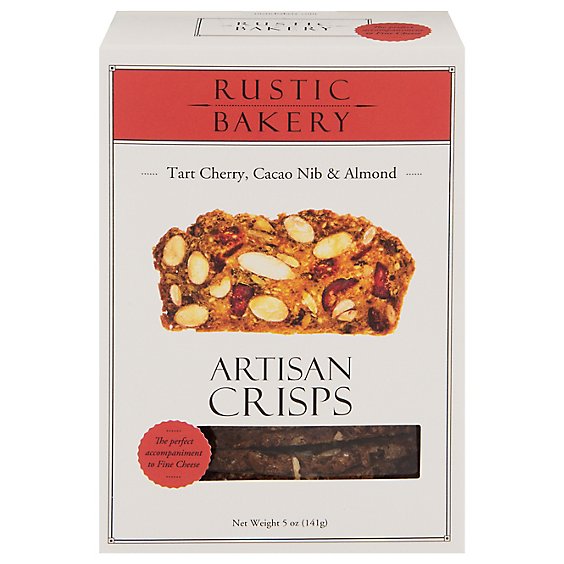Rustic Bakery Tart Cherry Cacao Nib Almond Artisan Crisps - 5 Oz
