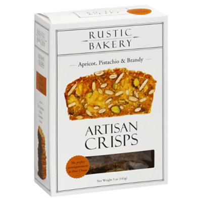 Rustic Bakery Apricot Pistachio Brandy Artisan Crisps - 5 Oz
