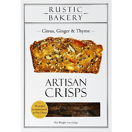Rustic Bakery Citrus Ginger Thyme Artisan Crisps - 5 Oz - Image 2