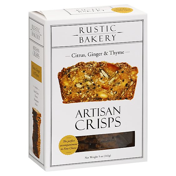 Rustic Bakery Citrus Ginger Thyme Artisan Crisps - 5 Oz